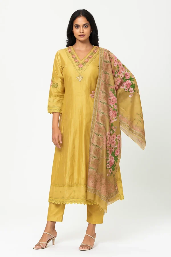 Elegant Rayon Suit Set