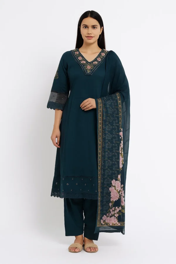 Rayon Anarkali Suit Set